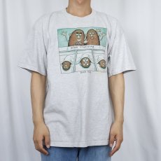 画像2: 90's〜 John Long "MATERNITY WARD TATER TOTS" シュールイラストプリントTシャツ XL (2)