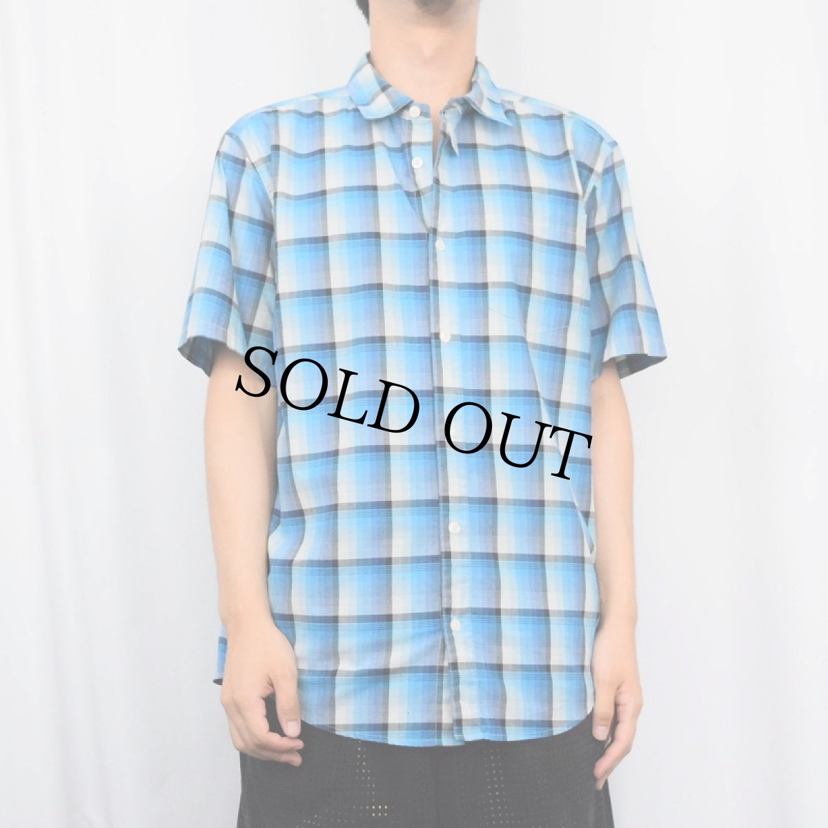 画像2: 2013SS Patagonia "ORGANIC COTTON" チェック柄 コットン×ポリエステルシャツ M (2)