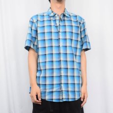 画像2: 2013SS Patagonia "ORGANIC COTTON" チェック柄 コットン×ポリエステルシャツ M (2)