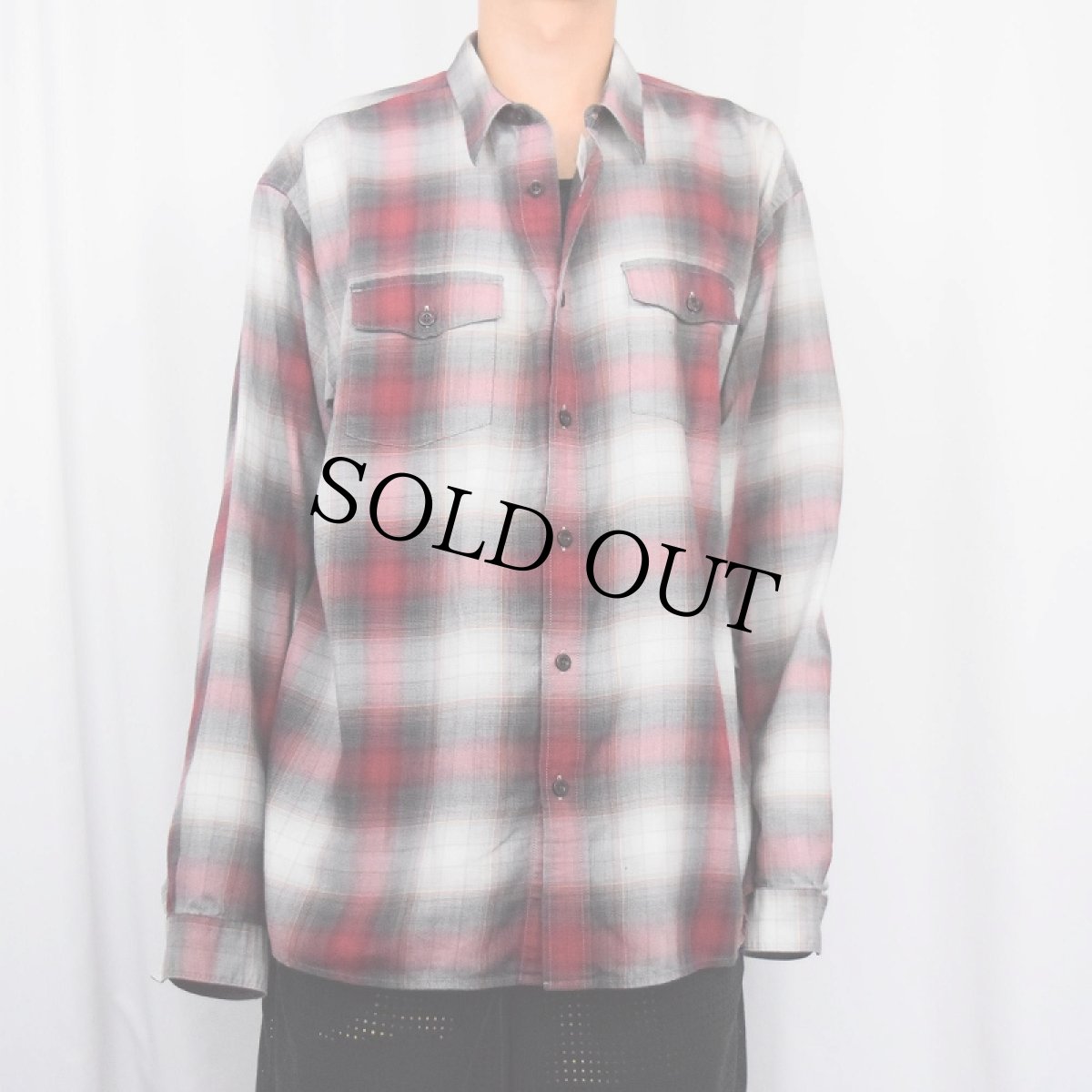 画像2: Patagonia "ORGANIC COTTON" オンブレーチェック柄 コットン×ポリエステルシャツ (2)