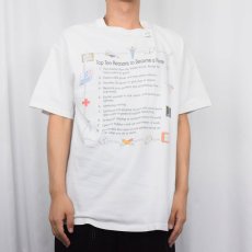 画像2: 90's Wild Cotton USA製 "Top Ten Reasons to Become a Nurse" プリントTシャツ L (2)