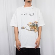 画像3: 90's USA製 "so far, so good." 魚プリントTシャツ XL (3)