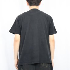 画像3: ねずみイラスト ジョークプリントTシャツ BLACK (3)