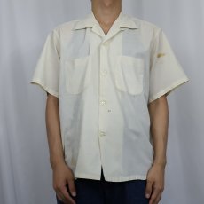 画像2: 50〜60's Wesley オープンカラーシャツ L (2)