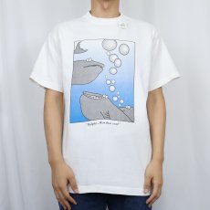 画像2: 90's Island Warp "Ralph!... Was that you?" シュールイラストプリントTシャツ L (2)