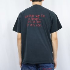 画像4: 90's The Three Stooges "John Lennon" パロディプリントTシャツ BLACK (4)