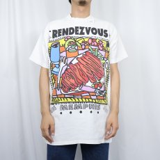 画像2: 90's RENDEZVOUS レストランプリントTシャツ (2)