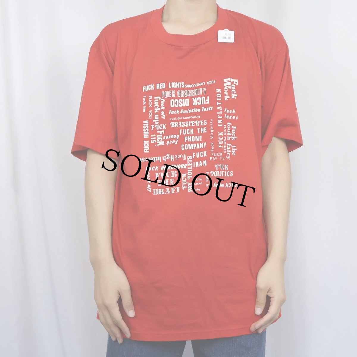 画像2: 90's FUCK... USA製 FワードプリントTシャツ XXL (2)