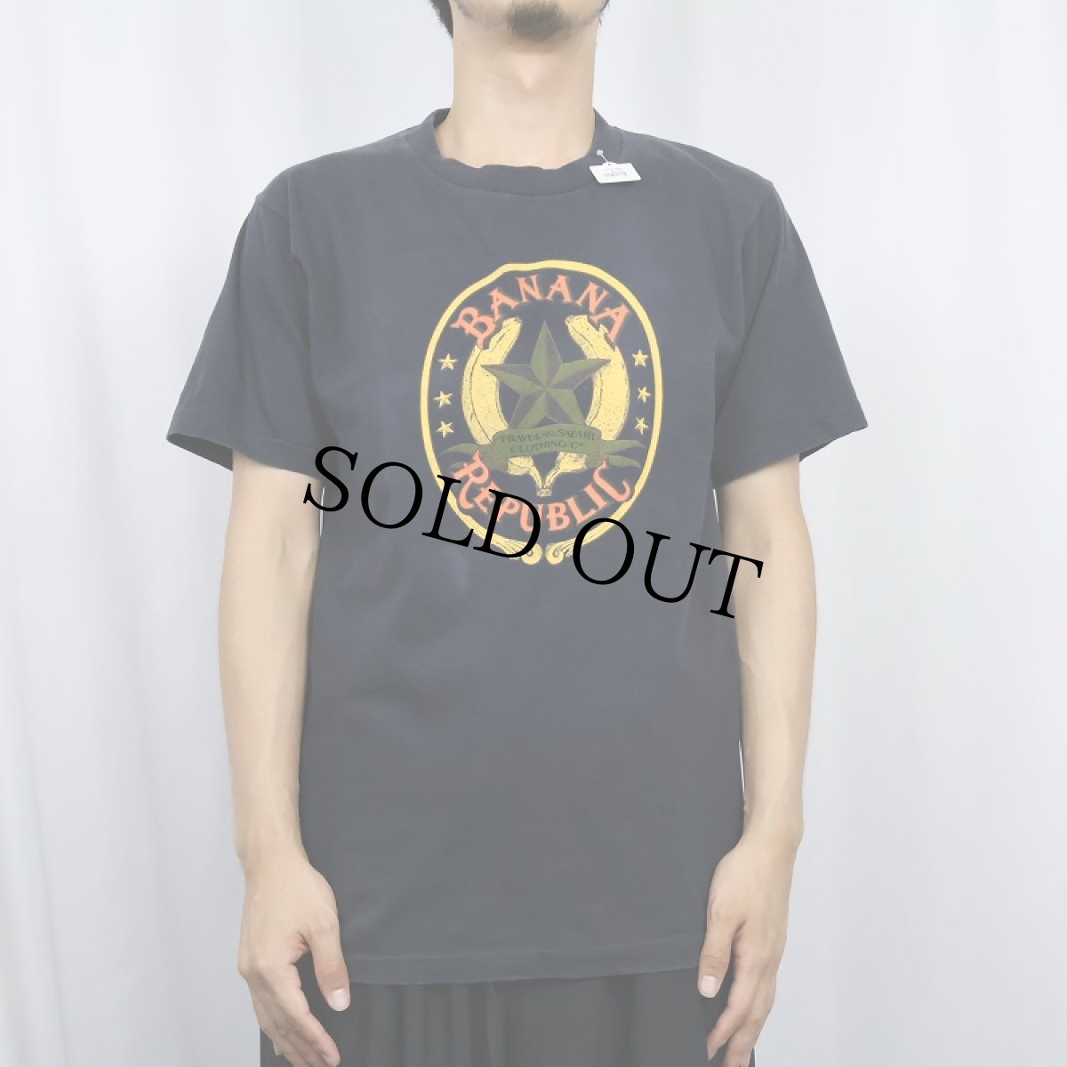 画像2: 90's BANANA REPUBLIC USA製 ロゴプリントTシャツ (2)