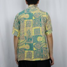 画像3: 40's Surfriders オールオーバーパターン レーヨンアロハシャツ L (3)