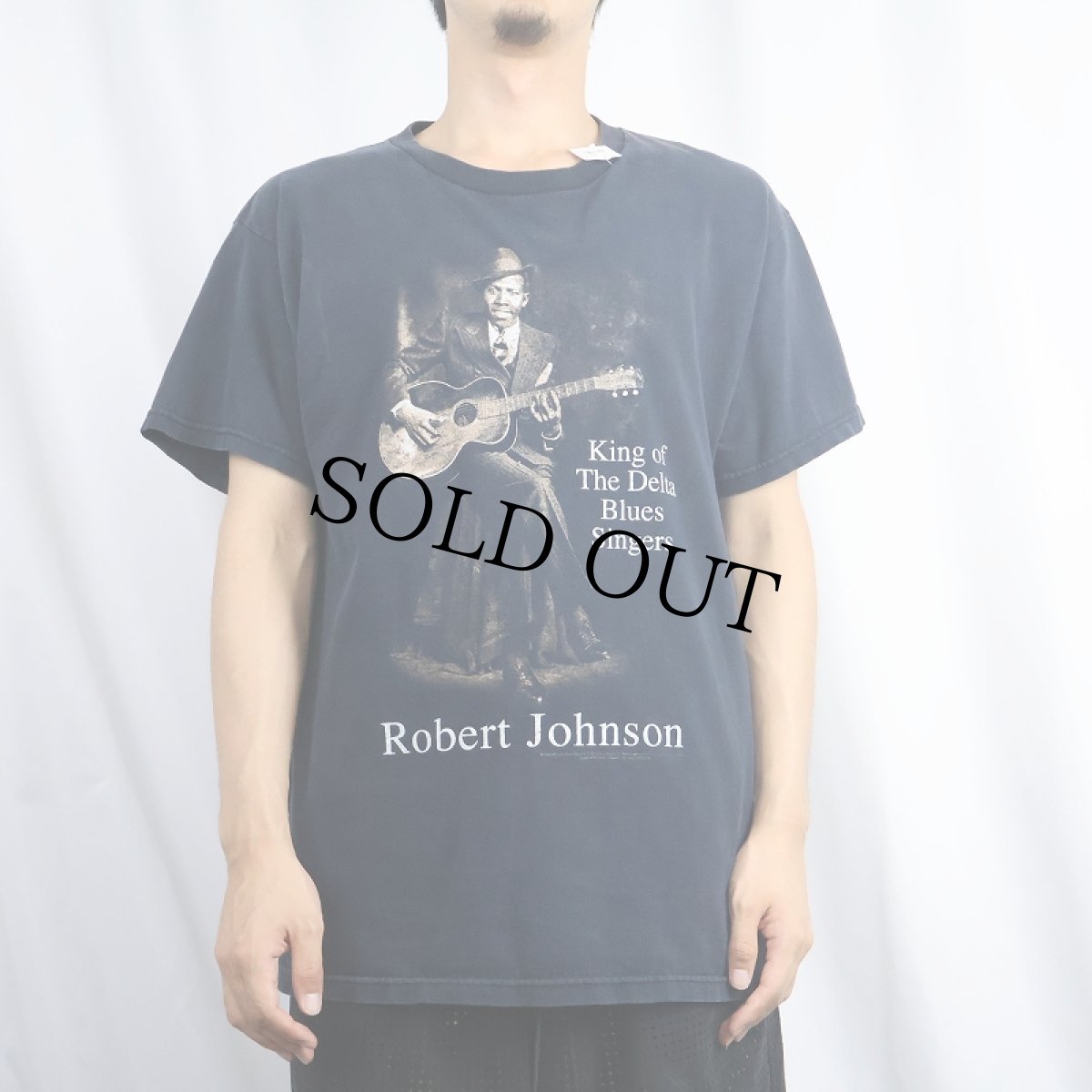 画像2: Robert Johnson "King of the Delta Blues Singers" ミュージシャンアルバムTシャツ L (2)