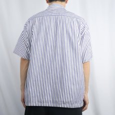 画像3: 50's PENNY'S TOWNCRAFT ストライプ柄 コットンオープンカラーシャツ L (3)