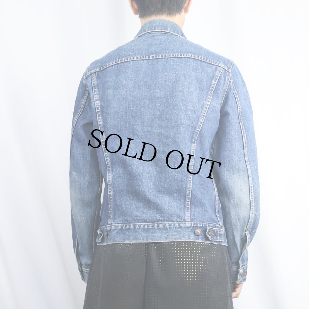 画像3: 60〜70's LEVI'S 70505 BIGE デニムジャケット SIZE40 (3)