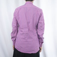 画像3: Vivienne Westwood ITALY製 ストライプ柄 コットン×ナイロンシャツ SIZE2 (3)