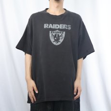 画像2: RAIDERS NFLチーム ロゴプリントTシャツ  (2)