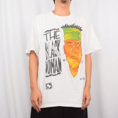 画像3: 90's USA製 "THE BLACK WOMAN" プリントTシャツ XL (3)
