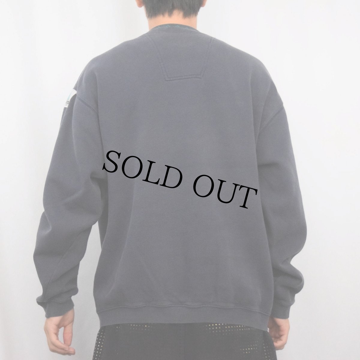 画像3: 90's adidas EQUIPMENT ロゴ刺繍スウェット NAVY M (3)