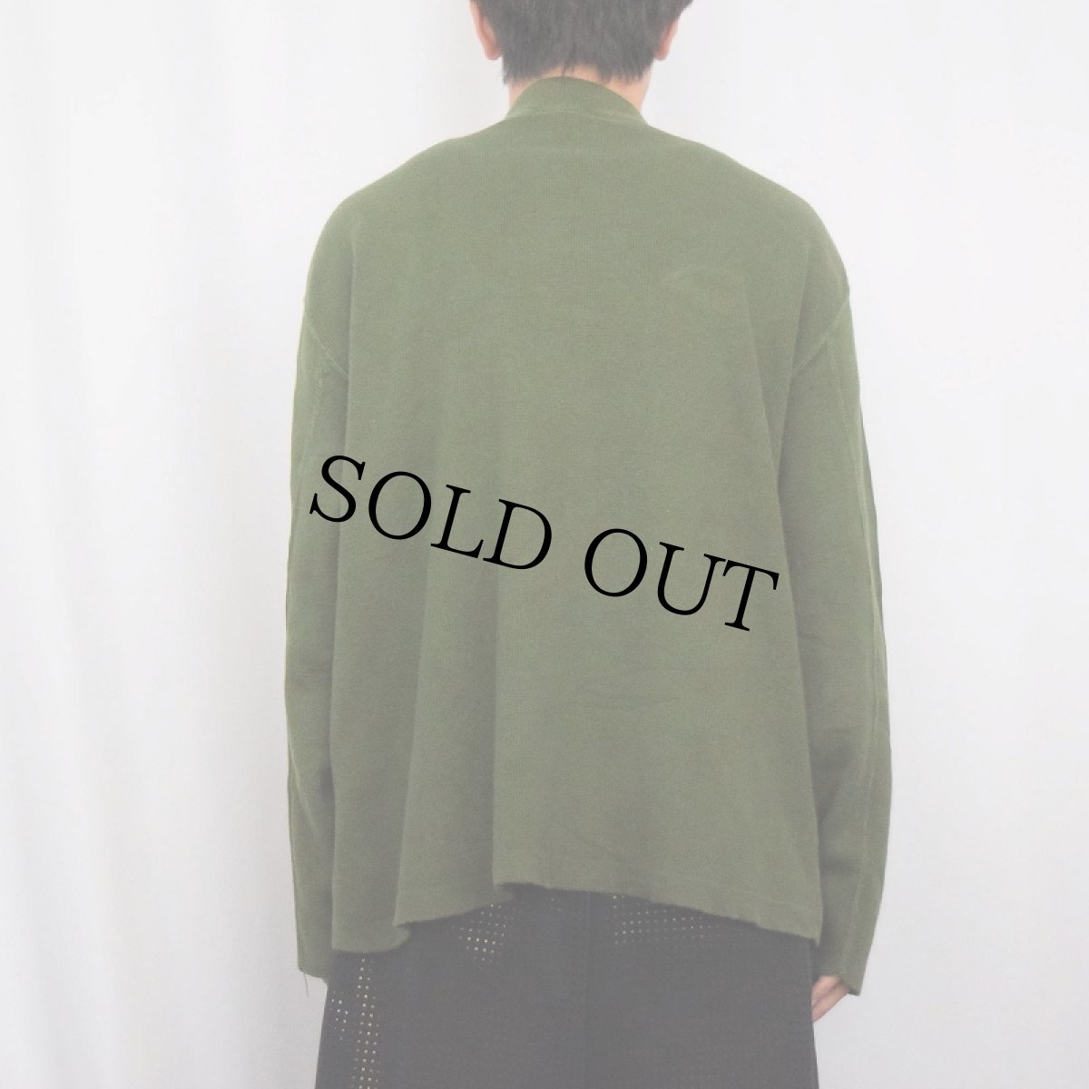 画像3: 90's J.CREW USA製 モックネック コットンニットセーター L (3)