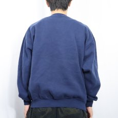 画像3: 90's USA製 "AIR FORCE ROTC" プリントスウェット NAVY XL (3)