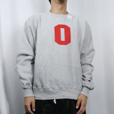 画像2: 2000's Champion REVERSE WEAVE "O" プリントスウェット M (2)