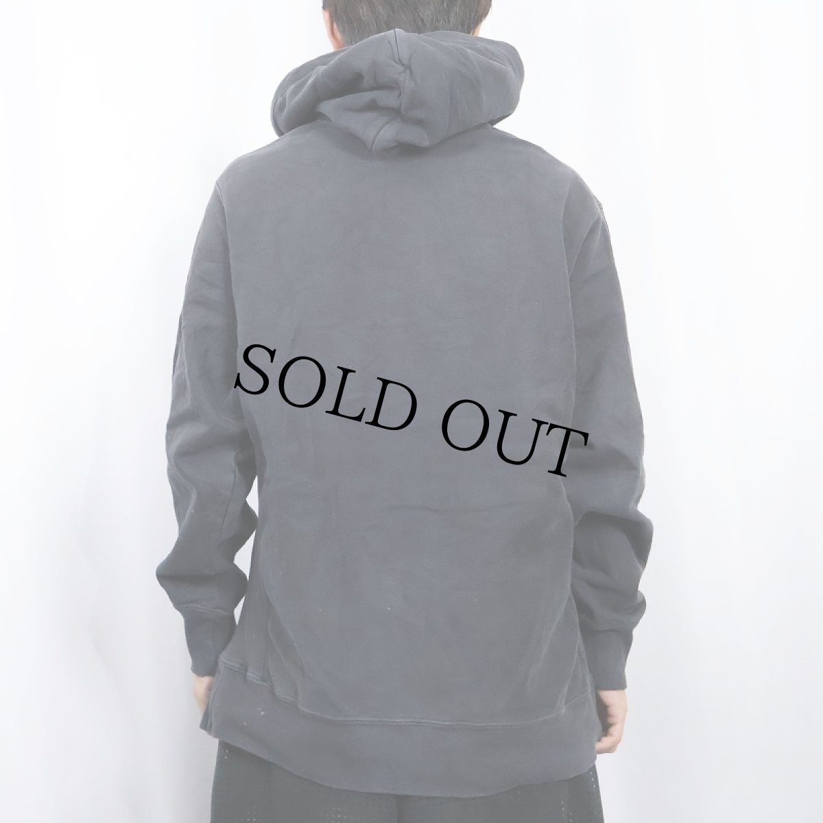 画像3: Champion REVERSE WEAVE 目付き スウェットフーディー BLACK M (3)