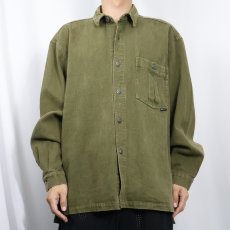 画像2: HEMP WORKS ヘンプ×コットンシャツジャケット XL (2)