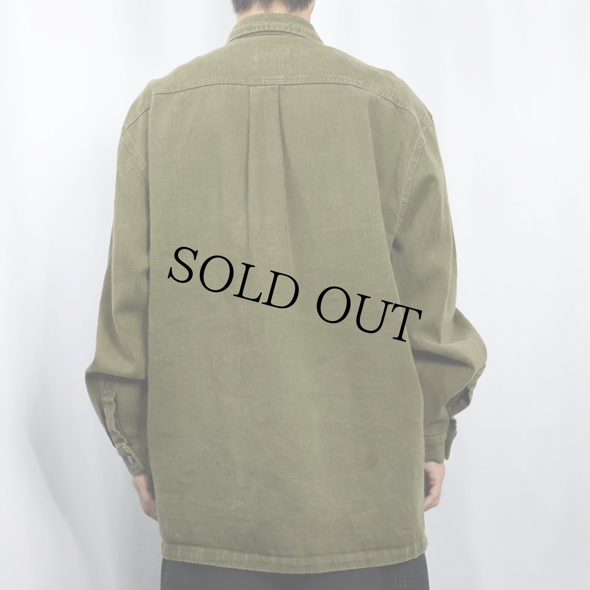 画像3: HEMP WORKS ヘンプ×コットンシャツジャケット XL (3)