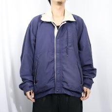 画像2: 90's EMS ナイロンジャケット NAVY L (2)