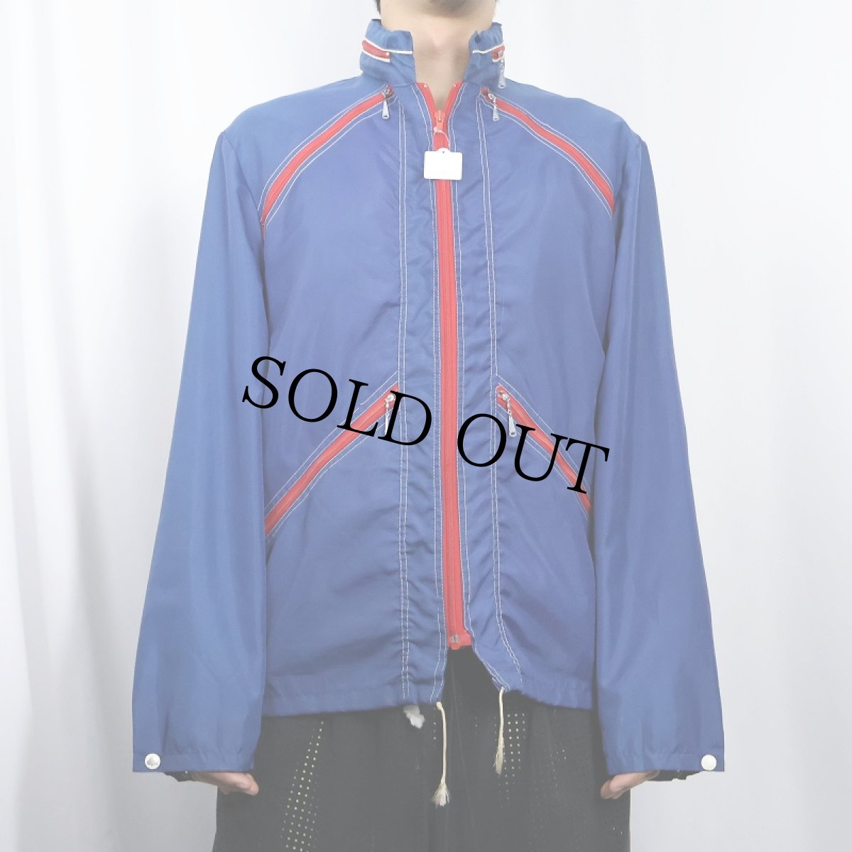 画像2: 60〜70's CAMPUS ナイロンジップジャケット M (2)