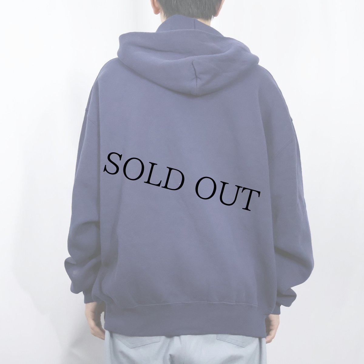 画像3: 90's RUSSELL ATHLETIC 無地スウェットジップパーカー NAVY XL (3)