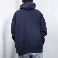 画像3: 2000's Champion REVERSE WEAVE 目無し スウェットフーディー NAVY XL (3)