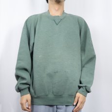 画像2: 90's RUSSELL ATHLETIC USA製 前V 無地フェードスウェット XL (2)