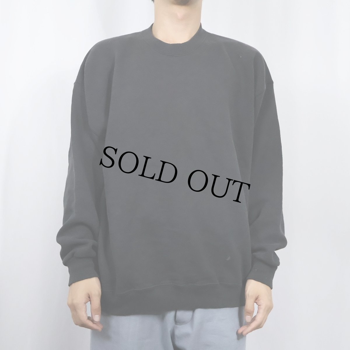 画像2: 90's Lee USA製 無地スウェット BLACK XL (2)