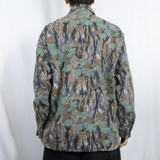 画像3: 80's Ideal USA製 リアルツリーカモ柄 ヘビーネルシャツ (3)