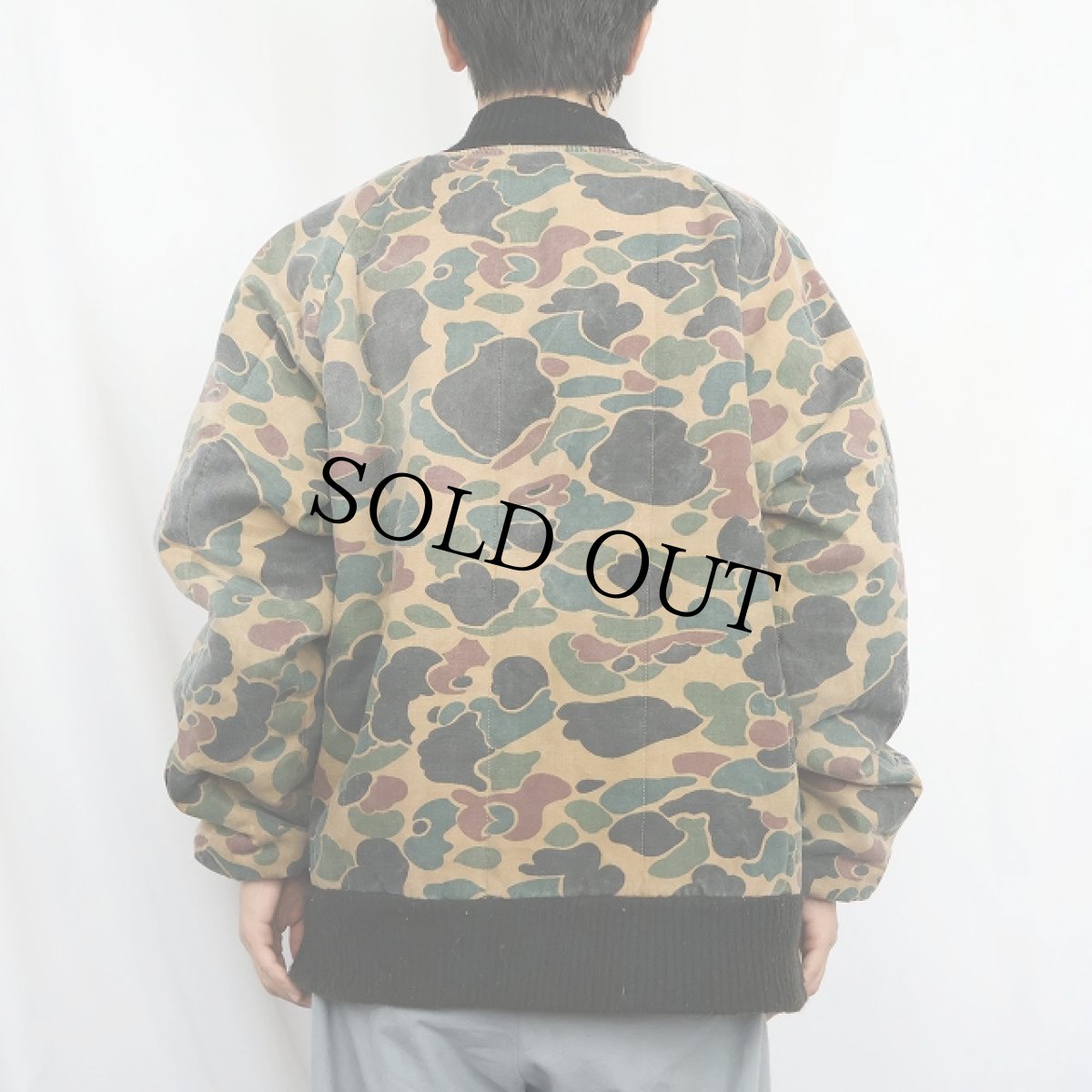 画像4: 80's American Field USA製 ダックハンターカモ柄 リバーシブルジップジャケット XL (4)