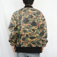 画像4: 80's American Field USA製 ダックハンターカモ柄 リバーシブルジップジャケット XL (4)