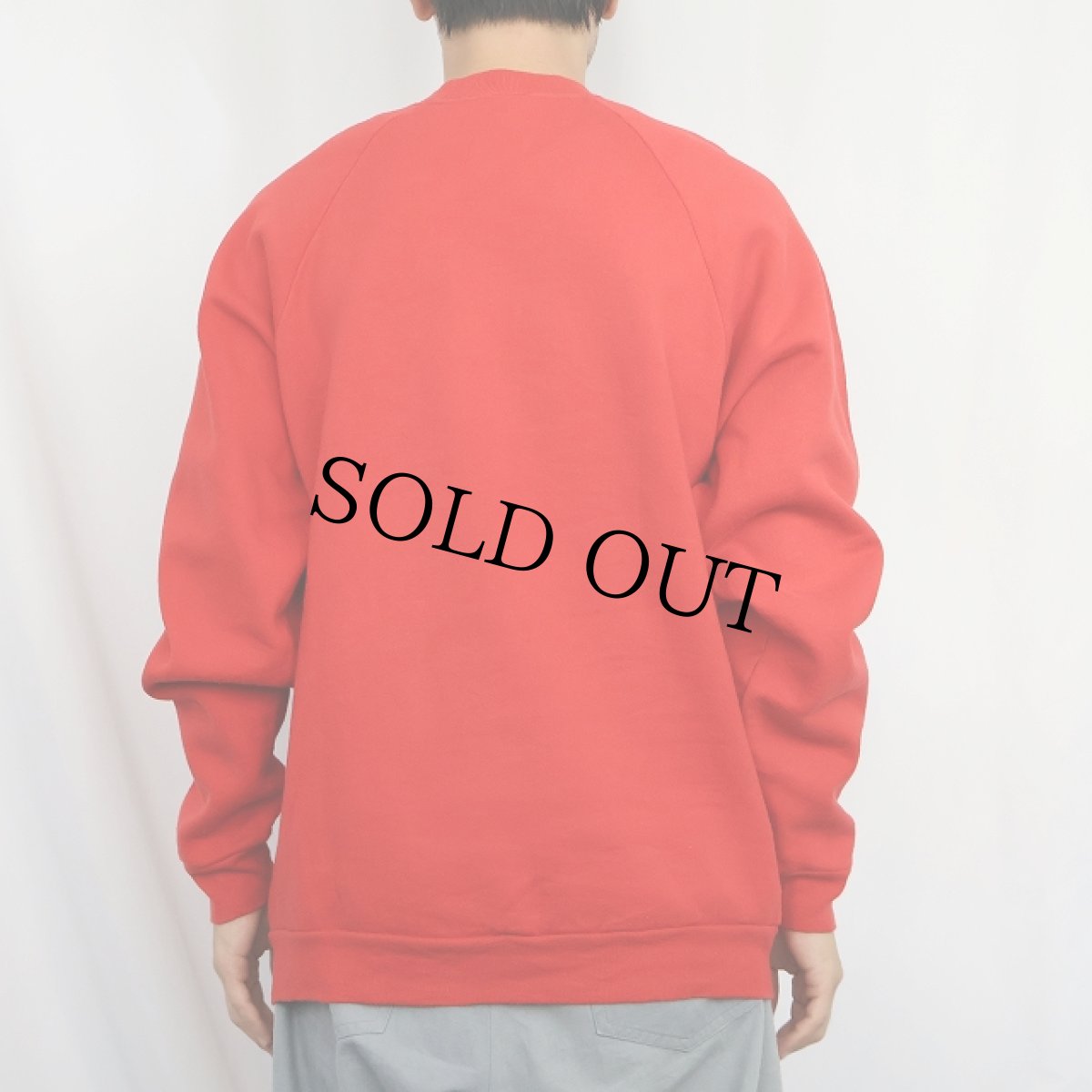 画像3: FRUIT OF THE LOOM ロゴプリントラグランスウェット L (3)