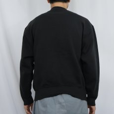 画像3: 90's FRUIT OF THE LOOM USA製 ロゴプリントスウェット BLACK M (3)
