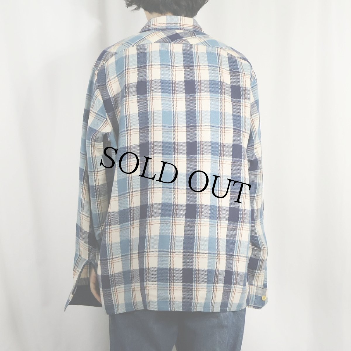 画像3: 70〜80's Sears チェック柄 ライトネルシャツ XL (3)