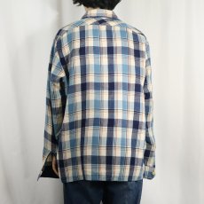 画像3: 70〜80's Sears チェック柄 ライトネルシャツ XL (3)