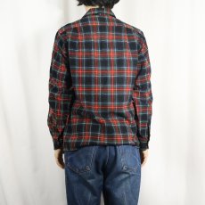 画像3: 50's PENDLETON チェック柄 ウールオープンカラーシャツ S (3)