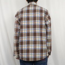 画像3: 70's Sears Fieldmaster キルティングライナー プリントネルシャツ M (3)