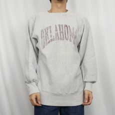 画像2: 90's Champion REVERSE WEAVE USA製 "OKLAHOMA" プリントスウェット XL (2)