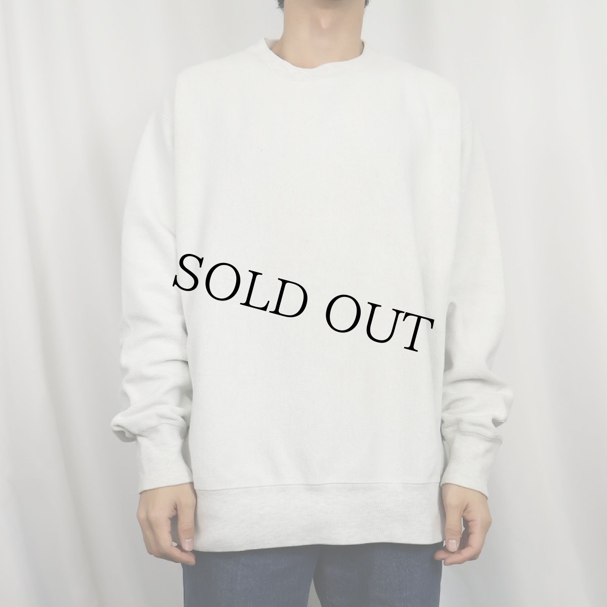 画像2: Champion REVERSE WEAVE インサイドアウト 目無し スウェット L (2)