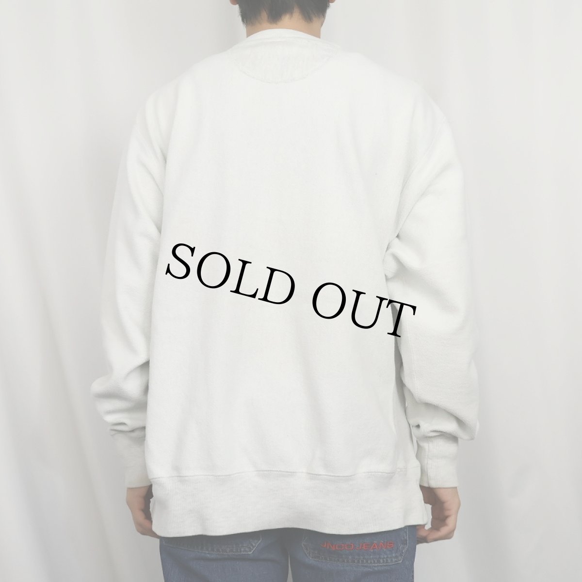 画像3: Champion REVERSE WEAVE インサイドアウト 目無し スウェット L (3)