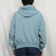画像3: 90's GAP ハーフジップ スウェットフーディー L (3)