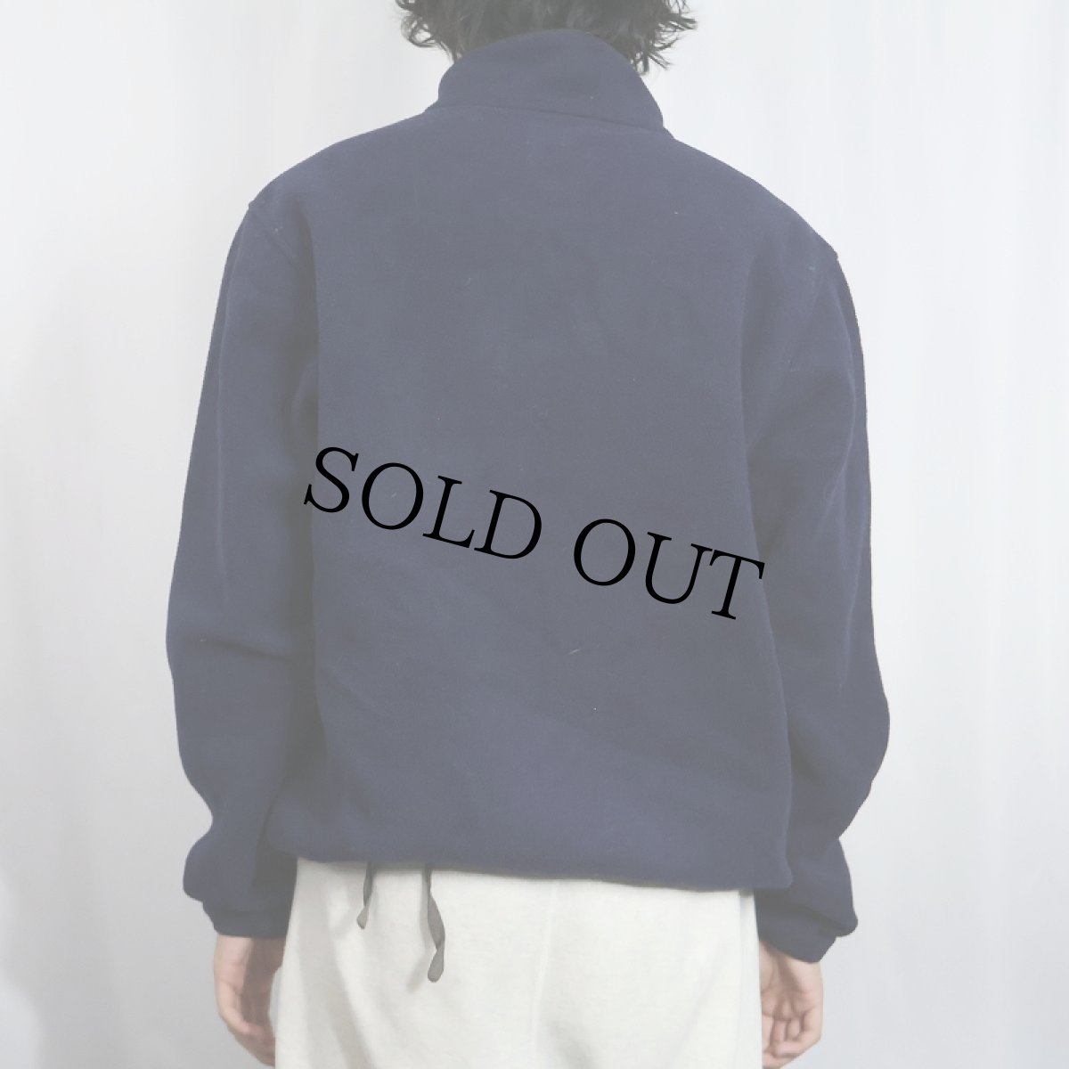 画像3: L.L.Bean "POLARTEC" ハーフスナップ フリースジャケット NAVY M (3)