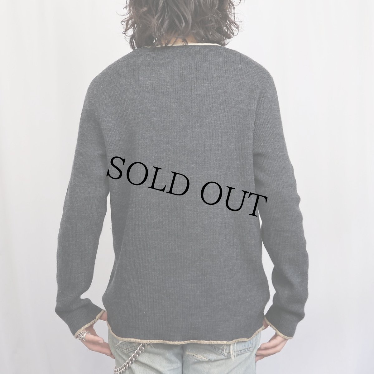 画像3: Ralph Lauren DENIM&SUPPLY ヘンリーネック ウールニットセーター L (3)