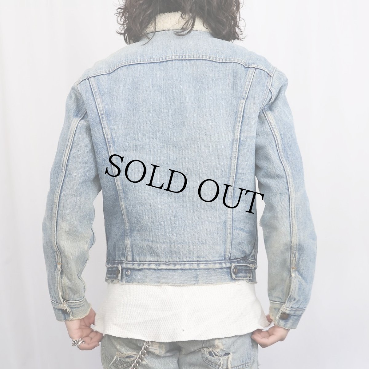 画像3: 70's Levi's デニムボアジャケット SIZE38 (3)