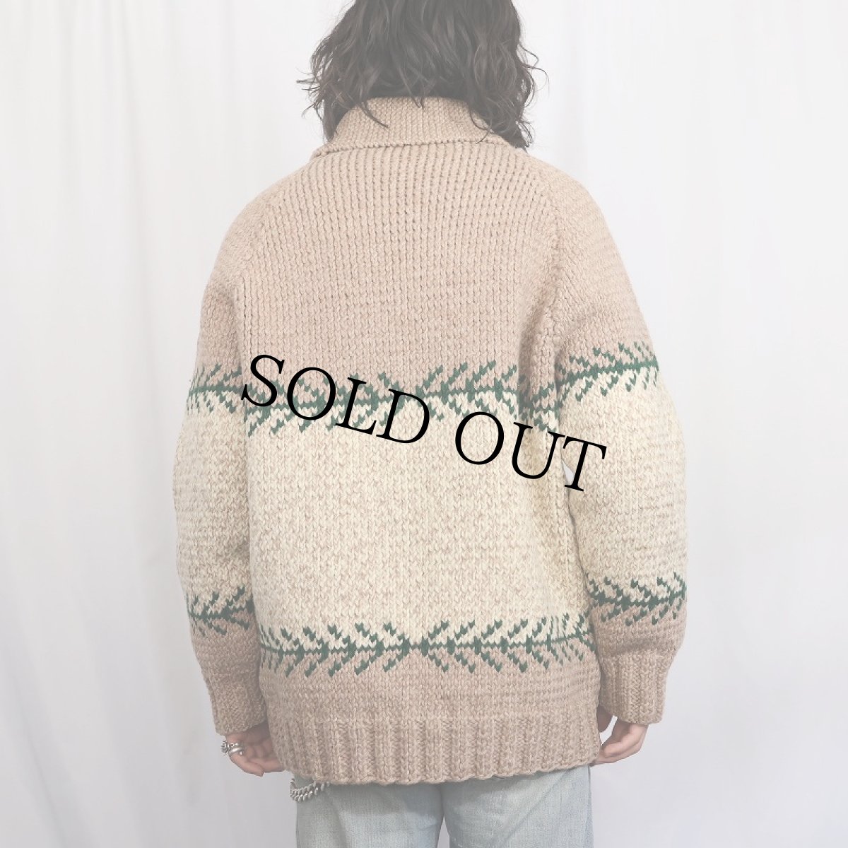 画像4: 60's カウチンニットジャケット (4)